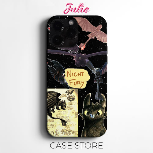 Julie Case "Night Fury Dragons" Tasarım Telefon Kılıfı – Zootopia Serisi