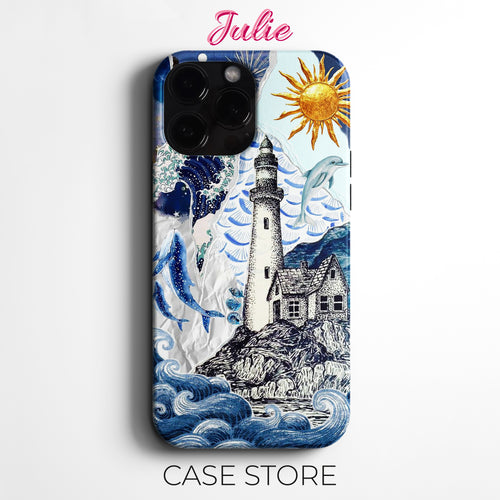 Julie Case 'Coastal Dream Lighthouse' Tasarım Telefon Kılıfı – Manifesting Koleksiyonu